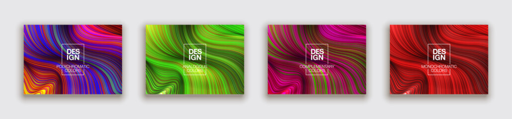 Modern colorful flow poster. Wave Liquid shape color background. Art design for your design project. Vector illustration EPS10