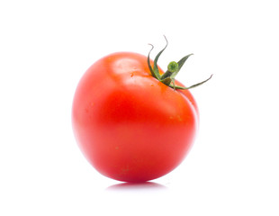 Tomato vegetables pile isolated on white background