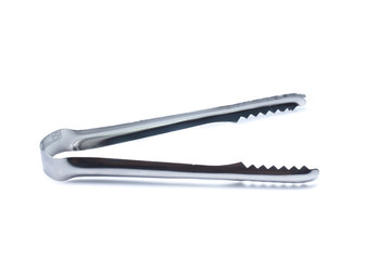 Ice tongs isolated on a white background