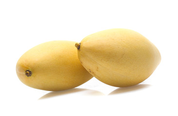 yellow Mango  isolated white background