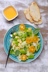 Salad of raw vegetables