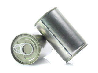 aluminum can isolated on white background