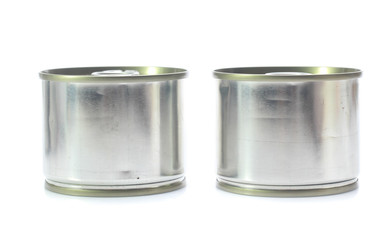 aluminum can isolated on white background