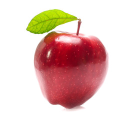 red apple isolated on white background