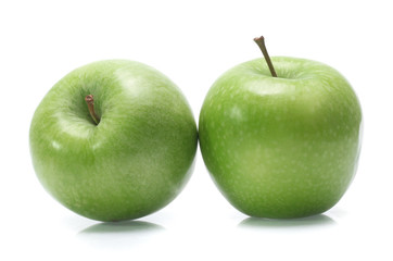 Green apple isolated on white background