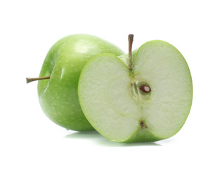 Green apple isolated on white background