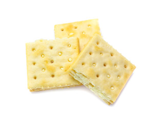sandwich crackers isolated on white