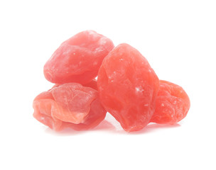 Dried  plums isolated on white background