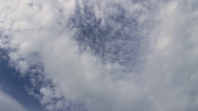 Clouds moving across sky, time lapse video 