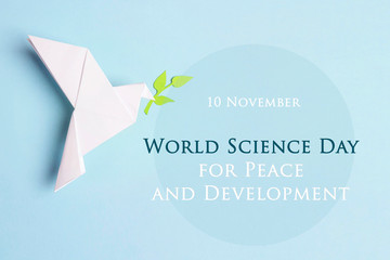 World science day for peace and development concept.