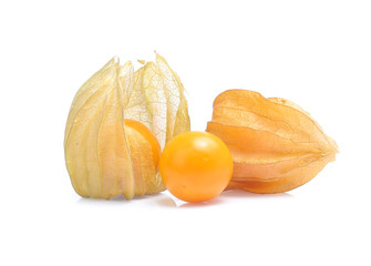 Physalis ,cape gooseberry isolated on white