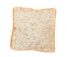 sliced bread isolated on white background