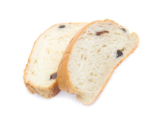 Sliced bread isolated on a white background