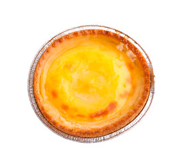 Sweet dessert with tart egg and custard cream