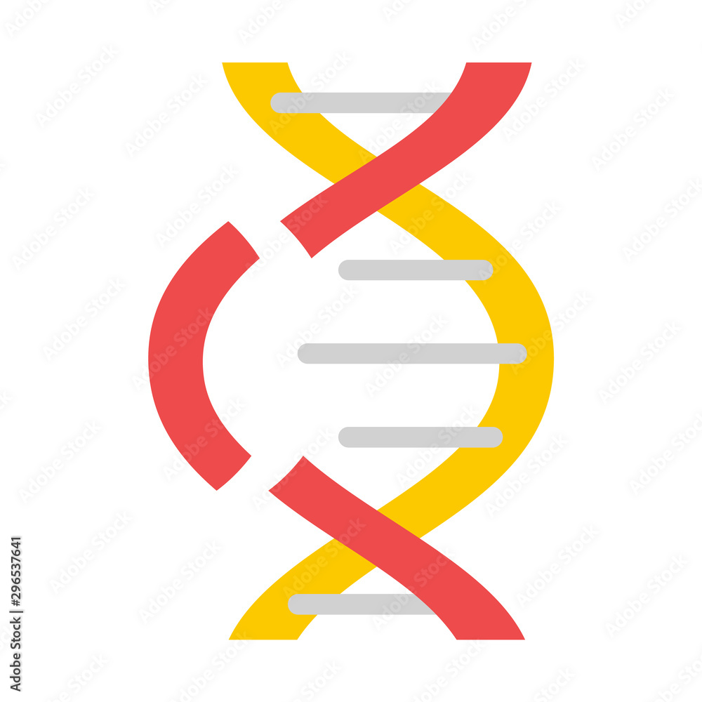 Poster noninteger dna icon. flat illustration of noninteger dna vector icon for web design
