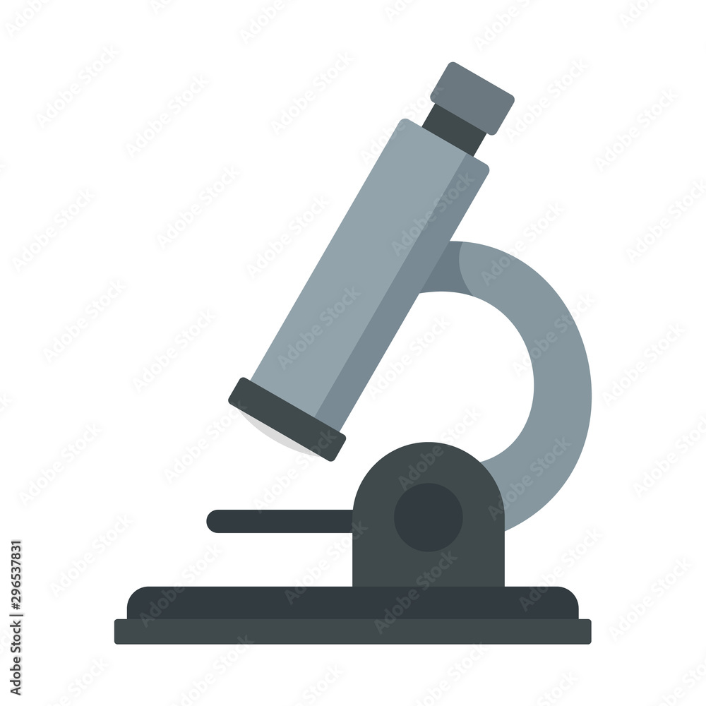 Aufkleber microscope icon. flat illustration of microscope vector icon for web design