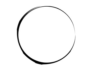 Grunge thin circle made for your design.Grunge circle made for marking.