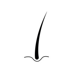 hear icon. Hair follicle icon