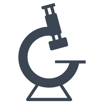 microscope scientific education vector icon