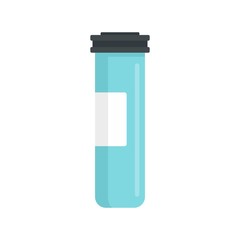 Medical sterilized jar icon. Flat illustration of medical sterilized jar vector icon for web design