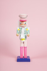 Colorful pink nutcracker