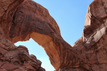 Double Arch located in the Arches National Park located in Moab, Utah.