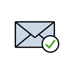 message - envelope icon vector design template