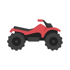 Ride quad bike icon. Flat illustration of ride quad bike vector icon for web design