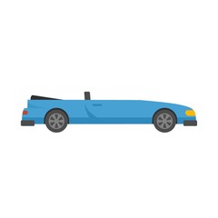 Cabriolet car icon. Flat illustration of cabriolet car vector icon for web design