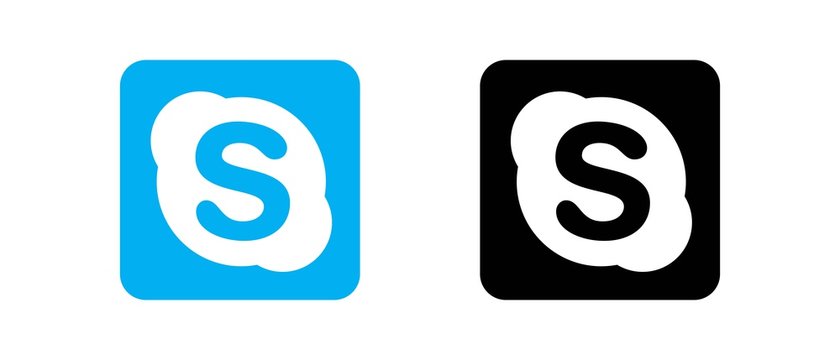 Skype Set of social media logos