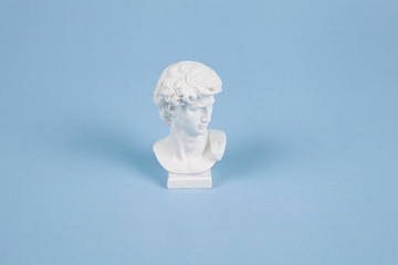 david sculpture inspiration blue background