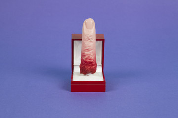 jewel finger purple