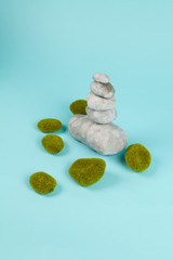 moss rock and zen