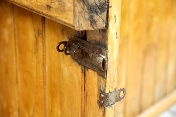 Board wooden and wrought-iron element