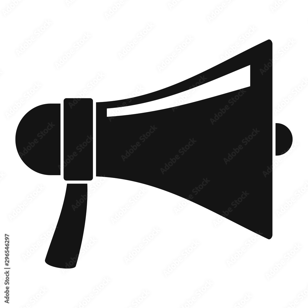 Poster megaphone icon. simple illustration of megaphone vector icon for web design isolated on white backgr