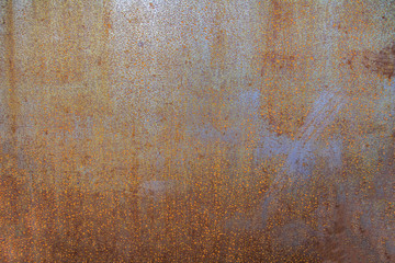 Texture of a rusty sheet of iron.