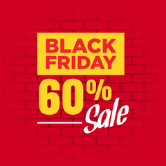 Plakat black friday sale concept with flat design background. Abstract vector black friday sale. For art template design, banner, idea, cover, booklet, print, book, card, ads, sign, poster, badge.