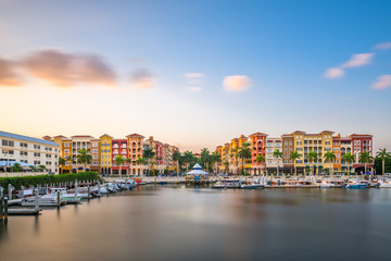 Naples, Florida, USA downtown skyline