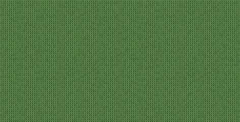 Vector green christmas seamless knitting texture.