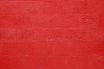 red concrete block wall background