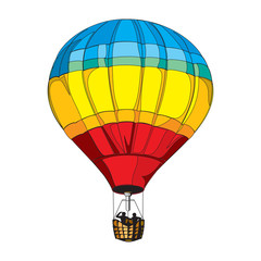 Hot Air Balloon on a white background