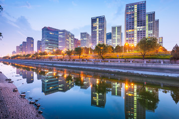 Obraz na płótnie Canvas Beijing, China CBD city skyline.