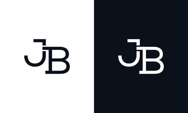 Minimalist line art letter JB logo. This logo icon incorporate with two letter in the creative way.