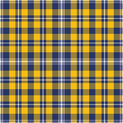 Tartan Pattern in Blue and Orange.