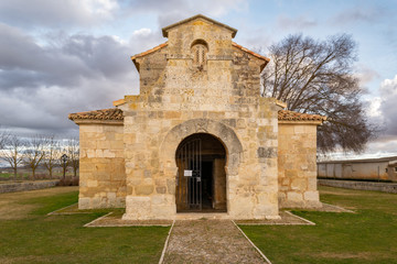 Fototapeta na wymiar pre-Romanesque church of San Juan de Baños