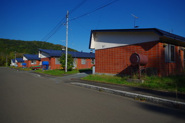 Fototapeta na wymiar 北海道の長屋