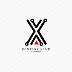 Logo Design X Letter. Eps 10