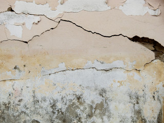 earthquake wall with crack texture