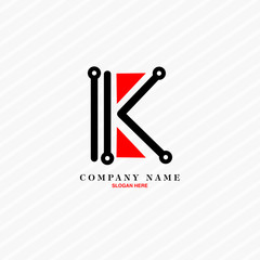 Logo Design K Letter. Eps 10