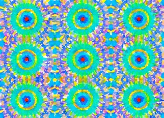 watercolor digital graphic kaleidoscope abstract background 